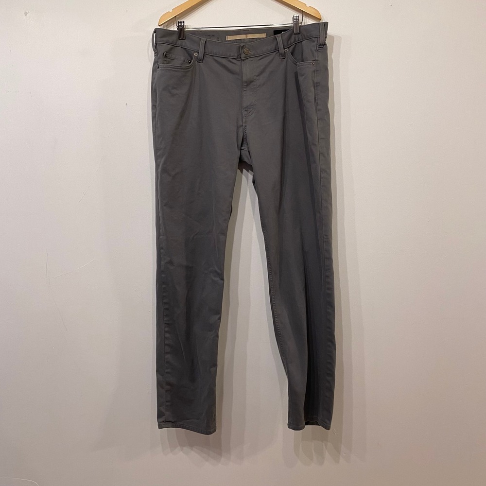 Banana Republic Athletic Fit Grey Five Pocket Pants Mens 38x34 Stretch Twill